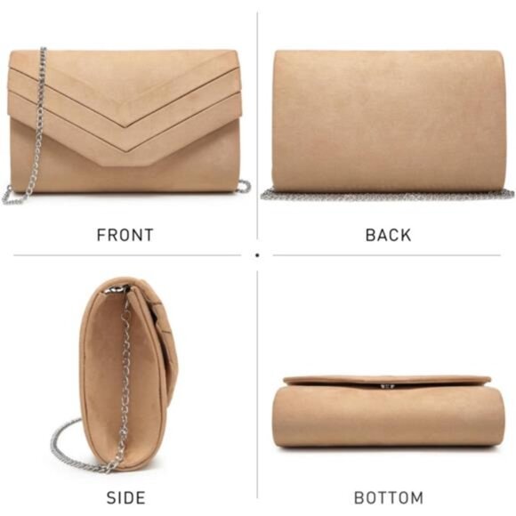 Women's Evening Bags Formal Party Clutches Wedding Purses Cocktail Prom Handbags - Picture 3 of 6